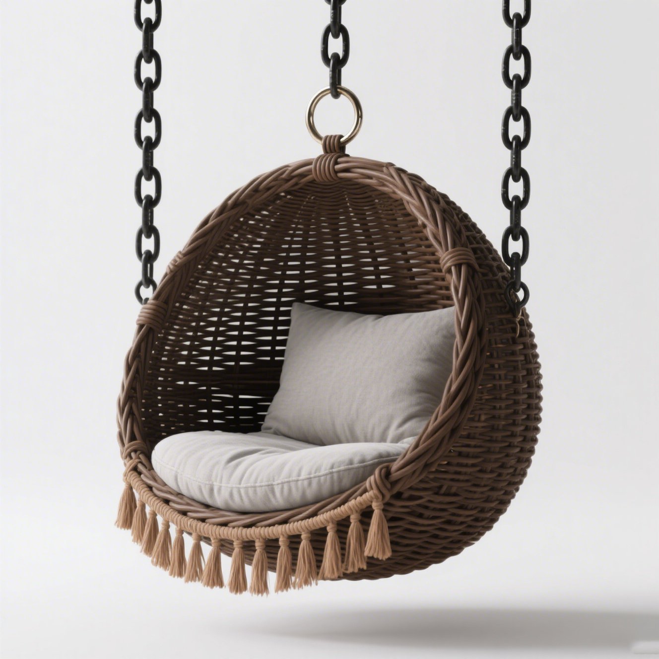 Detail závěsného koše Ptačí hnízdo