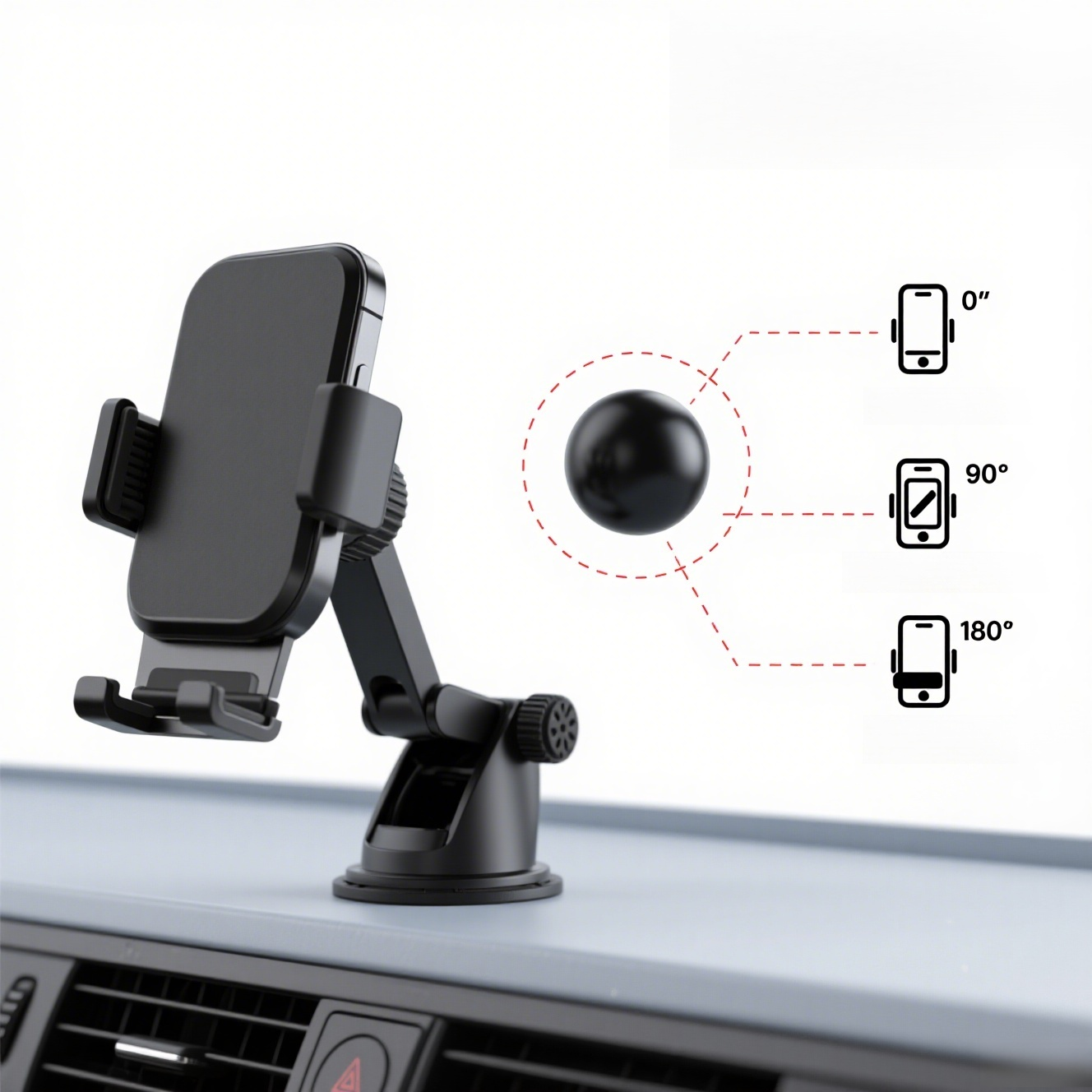 Držák na autotelefon s přísavkou