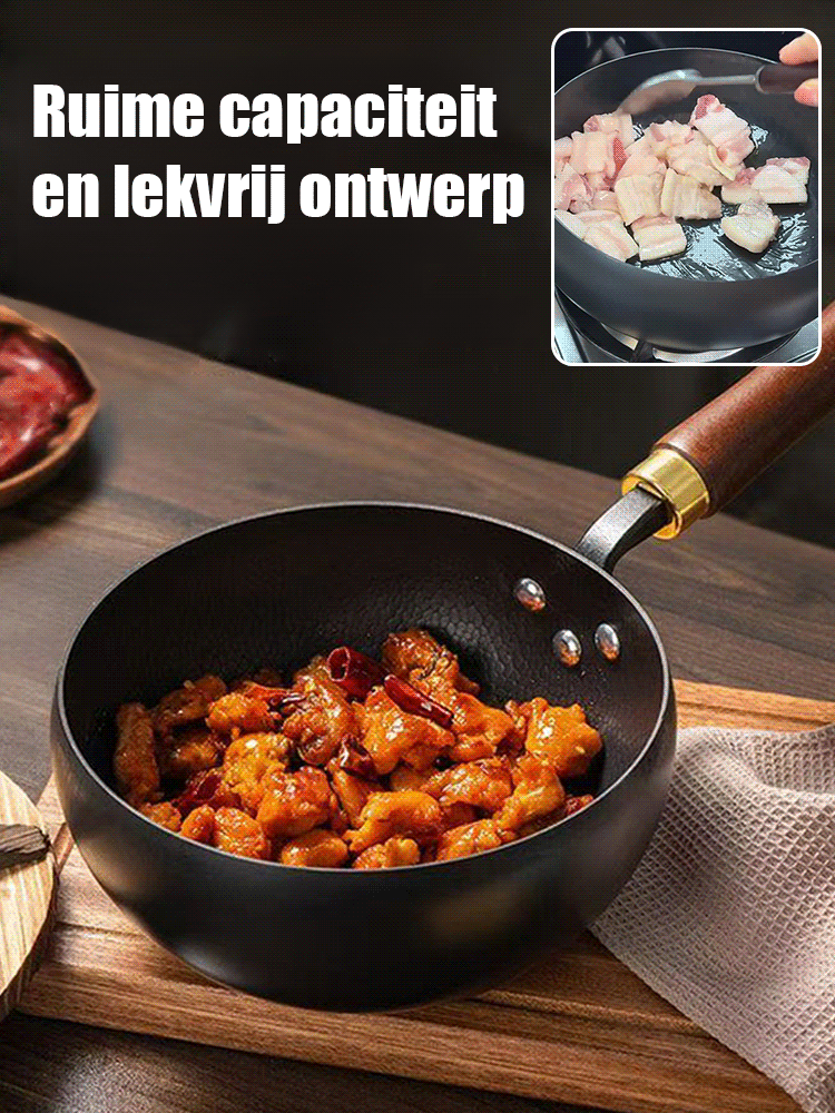 Handgemaakte hamerpatroon buikpan