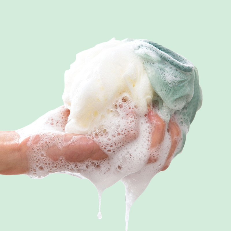 Color matching bath flower soft bathing tool