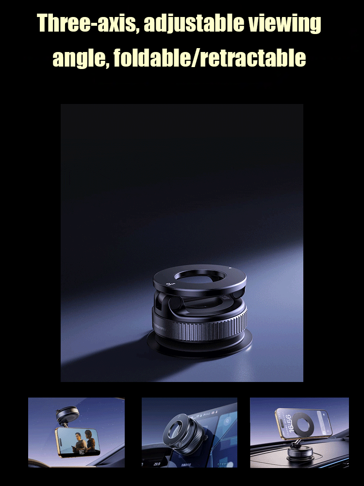 [The bottom of the suction cup is more stable] Versatile folding magnetic bracket