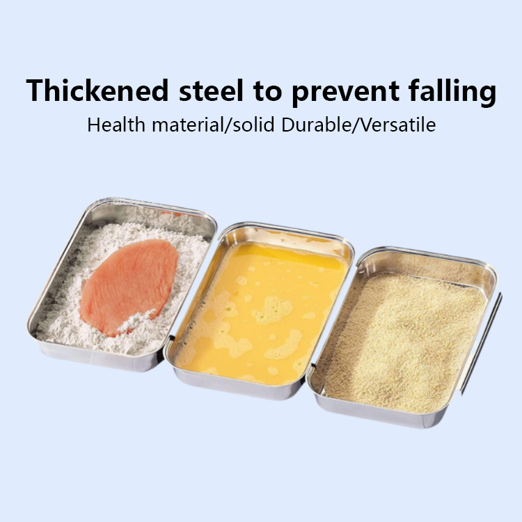 Stainless steel divided dinner plate