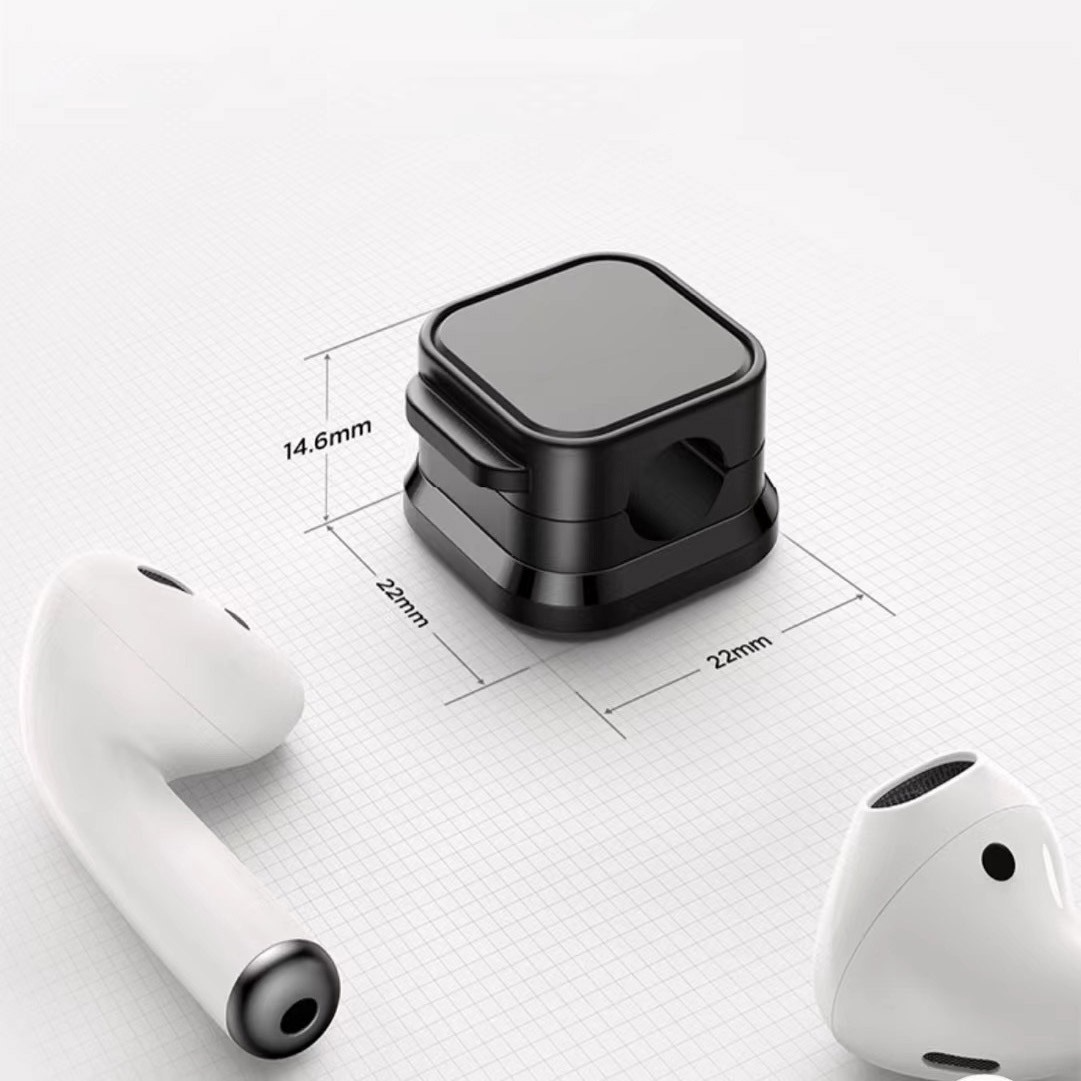 データケーブルや充電ケーブルのためのクリップホルダー