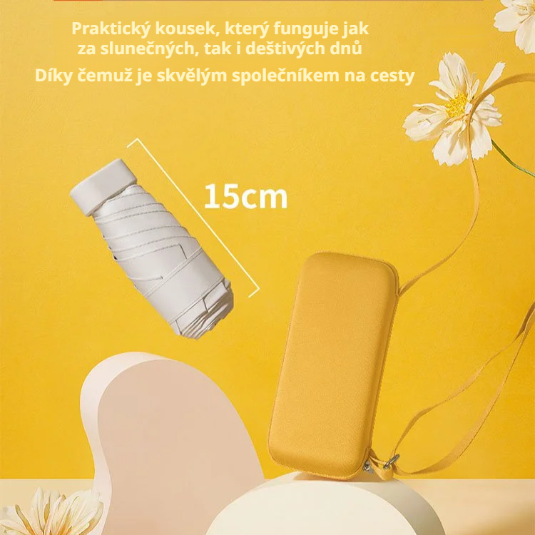 Mini crossbody taška s kapsou na skládací deštník