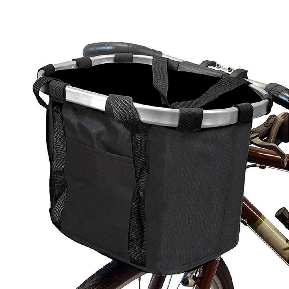 折りたたみ自転車バスケット自転車バスケットアルミ合金フロントバッグ折りたたみ自転車バッグマウンテンバイクアクセサリー