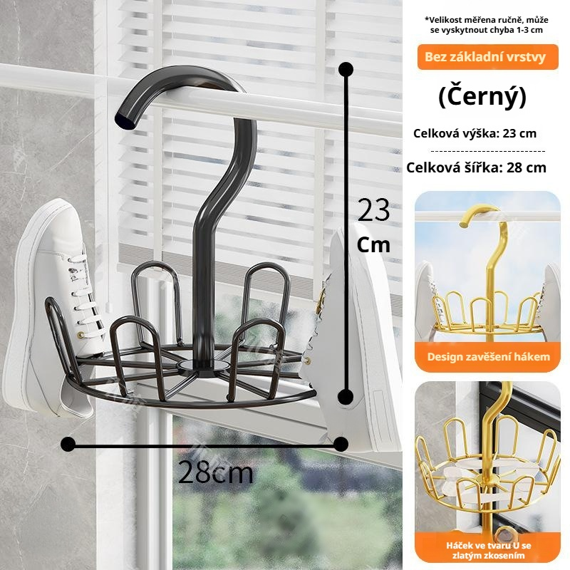 Věšák na sandály a boty pro venkovní použití