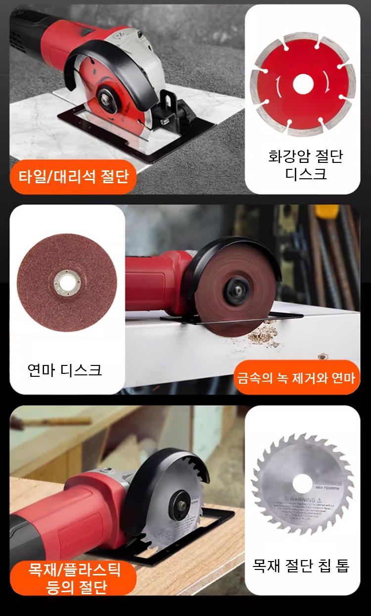 금속 절단 작업 중인 그라인더 거치대