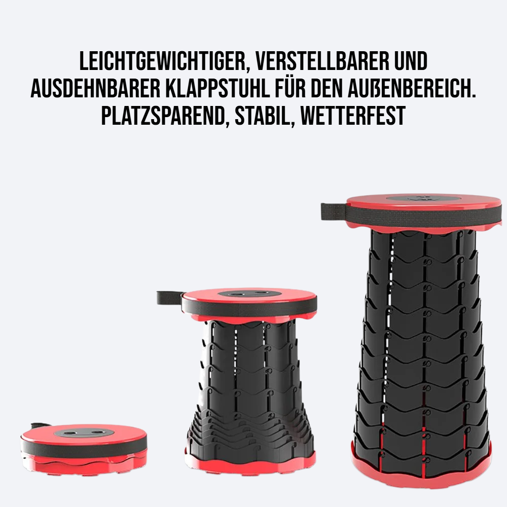 Verstellbarer ausdehnbarer Klappstuhl im Freien