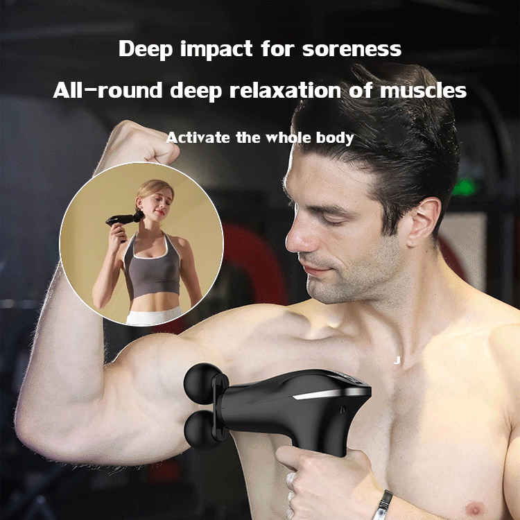 FM-Dual Head Massage Gun for Intelligent Muscle Relaxation