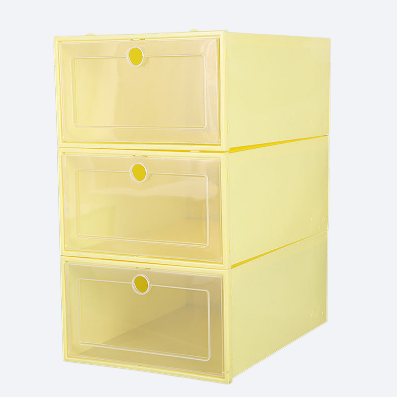 透明プラスチック収納シューズボックス