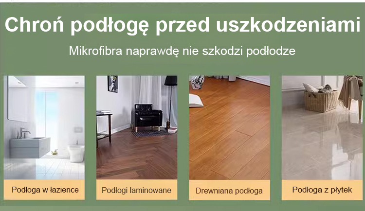 Mop z innowacyjnym mechanizmem samoczyszczenia