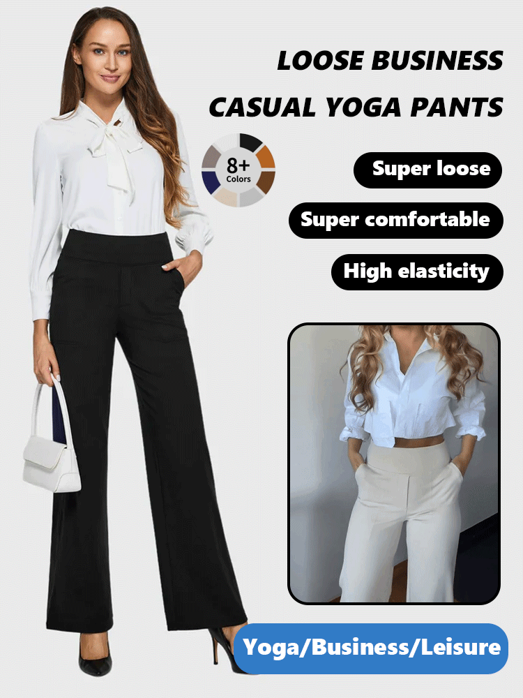 Loose high waist business casual yoga pants