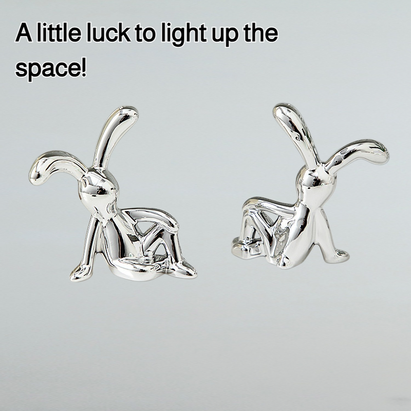 Electroplated rabbit ornament