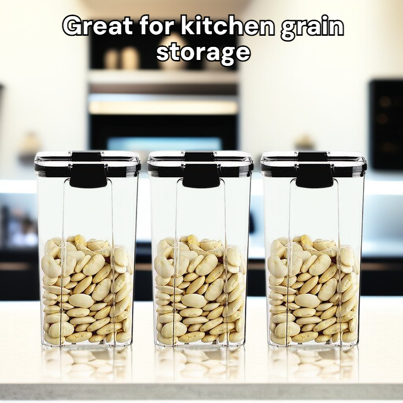 Sealed jar grains household kitchen storage food grade transparent plastic storage box