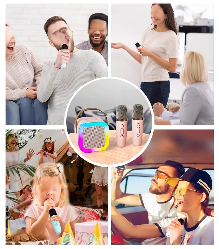 Portable Wireless Karaoke Speaker with Mic