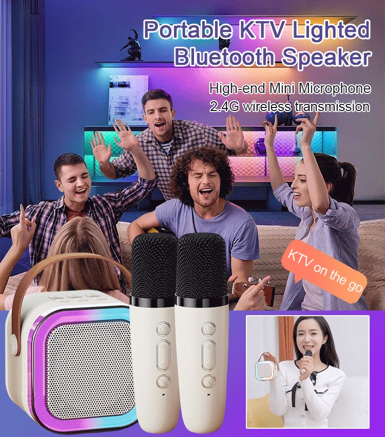 Portable Wireless Karaoke Speaker with Mic