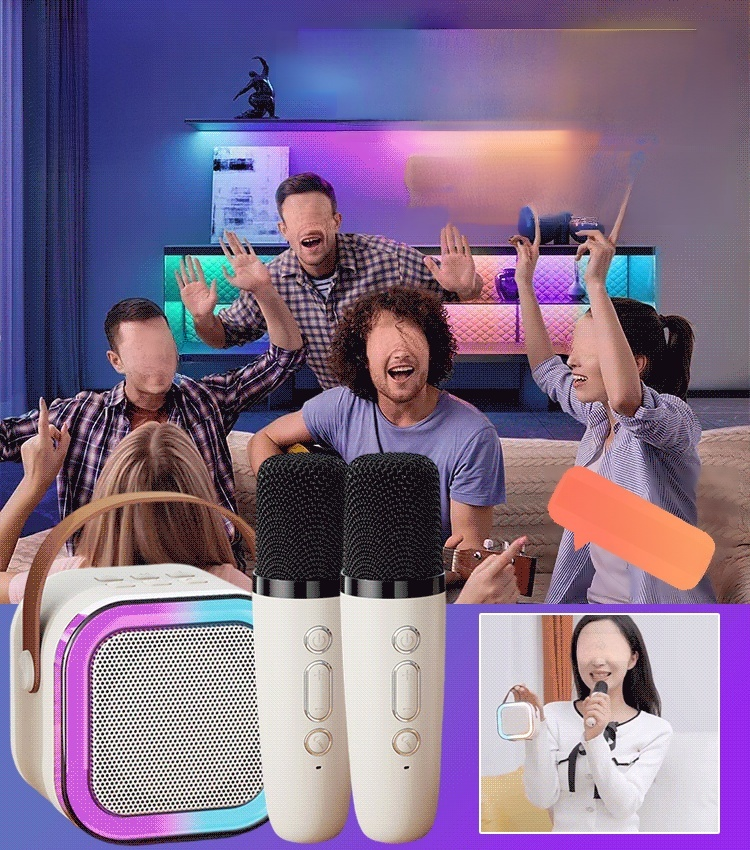 Portable Wireless Karaoke Speaker with Mic