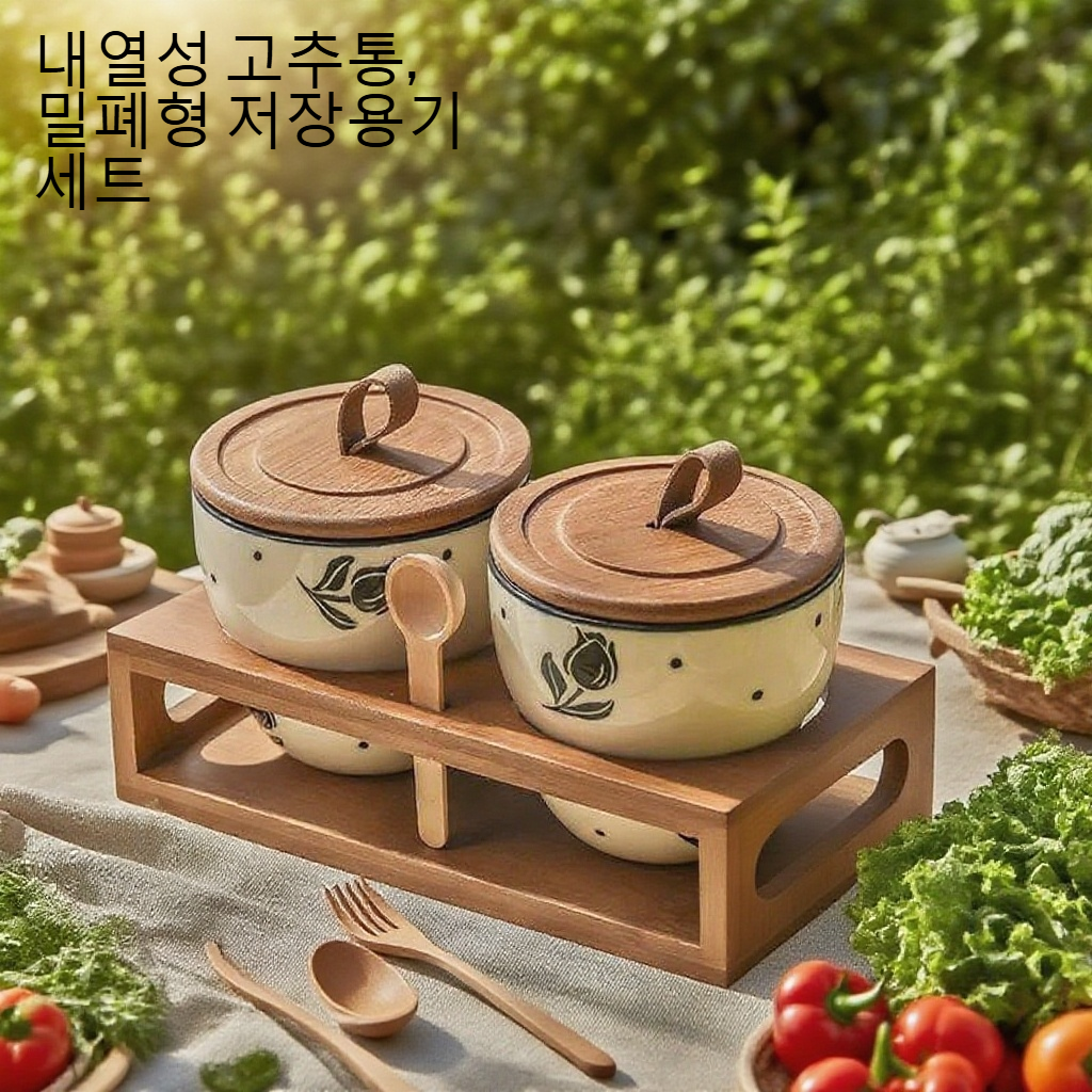 세라믹 조미료 탱크 뚜껑과 내부 구조