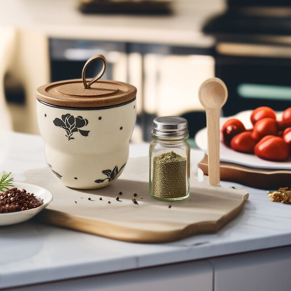 주방 내고온 세라믹 조미료 탱크