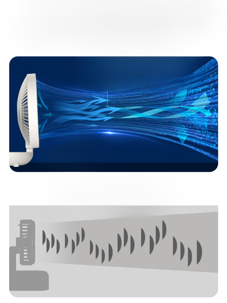 キッチンの空気循環ウォールマウント式ファン（3秒で室温が8度も下がる!）