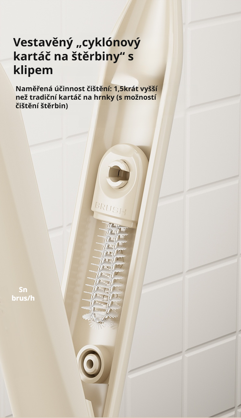 Praktická sada na mytí skleniček a lahví