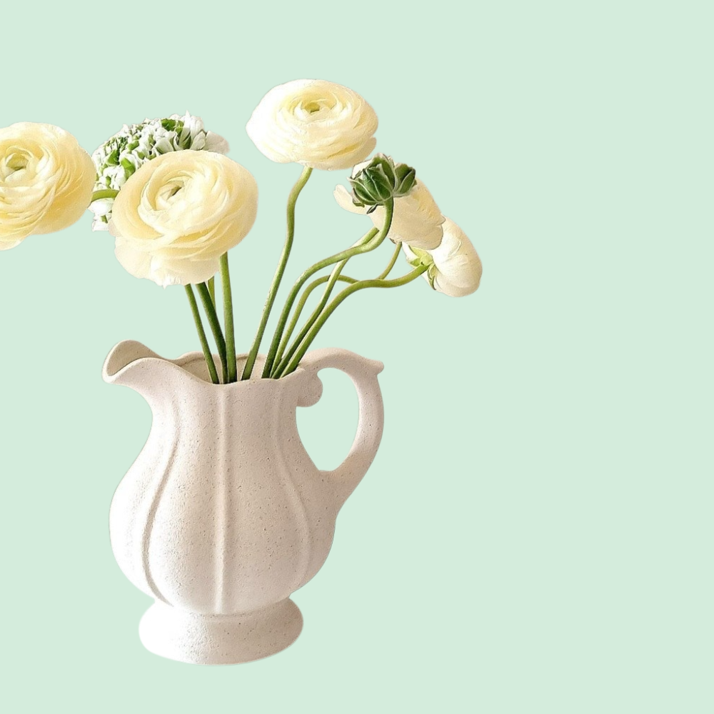 펜션 가정용 도자기 꽃병 수경 장식 연장 꽃꽂이 꽃병 카페 주전자 생활용품