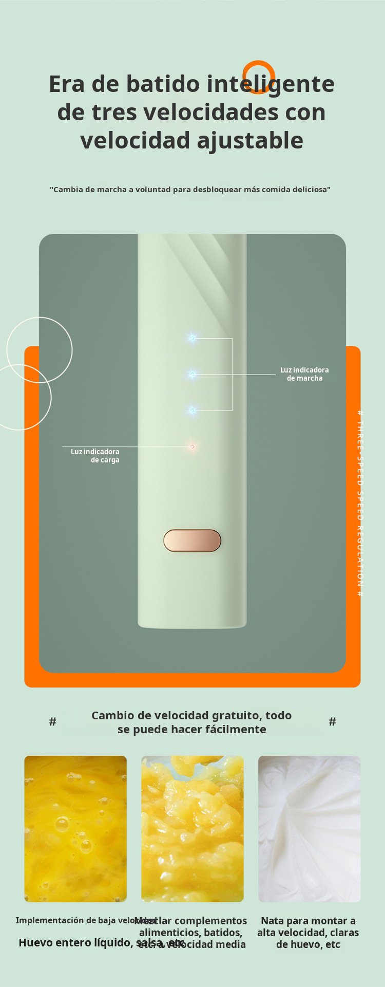 Espumador de leche fácil de limpiar y usar