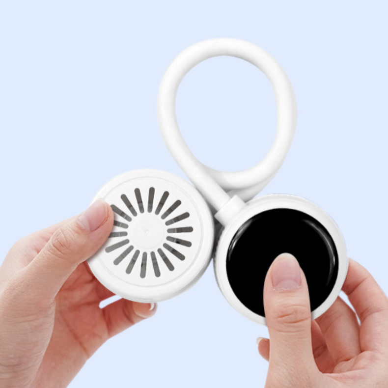 折疊式液晶掛脖風扇