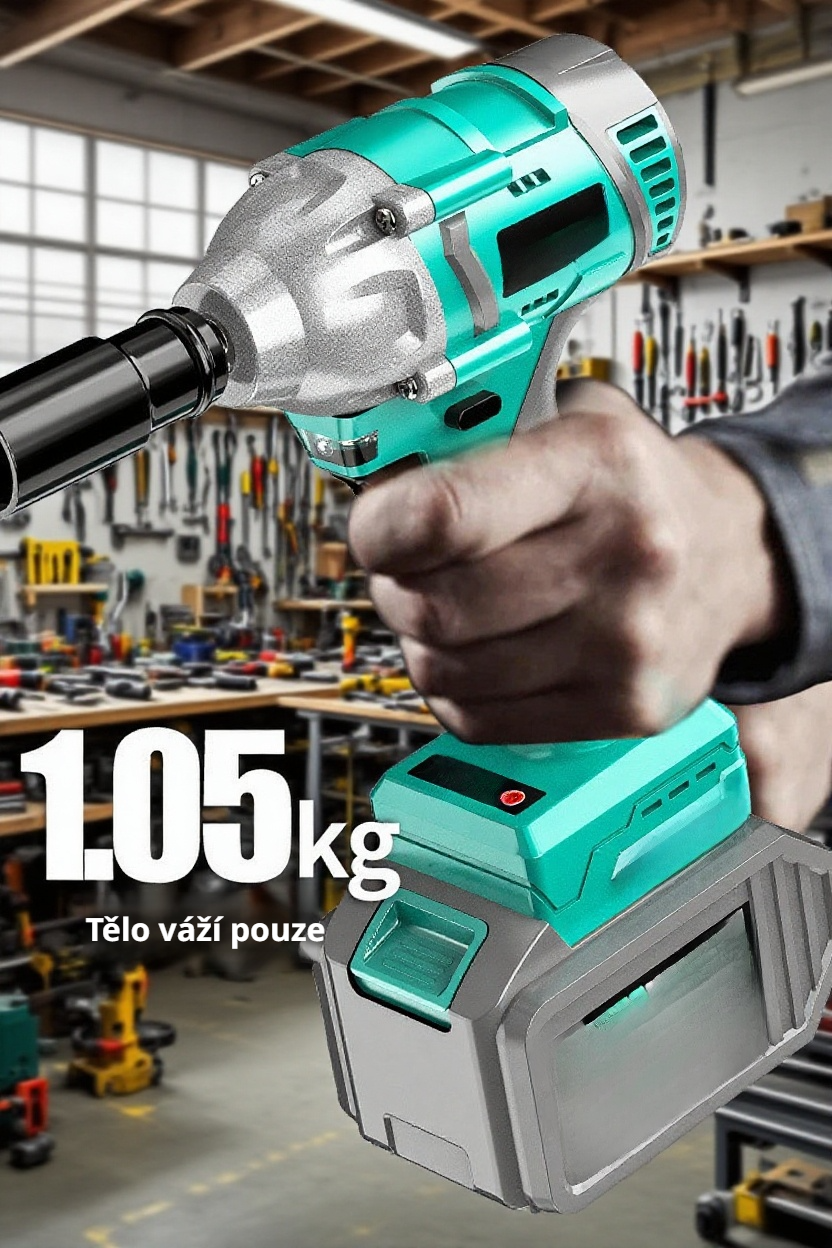Elektrický utahovák na lithium s ergonomickým držákem na ruce