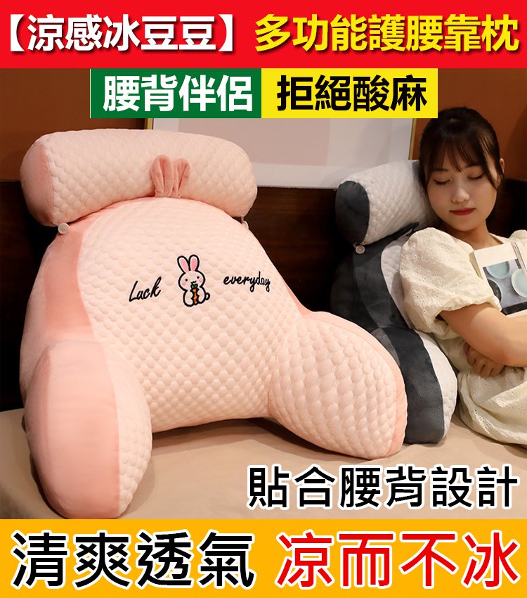 冰豆豆多功能議腰靠墊