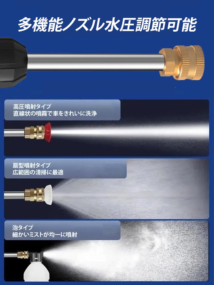 コードレス式高圧洗浄機