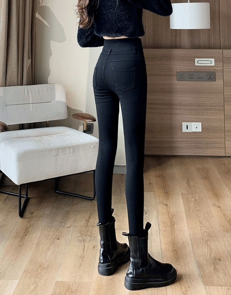 【着瘦せ】外出用ハイウエストレギンス女性用