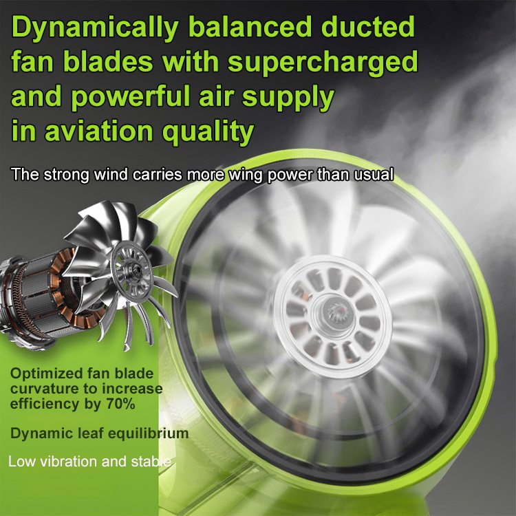 Speed regulating storm machine handheld turbine fan