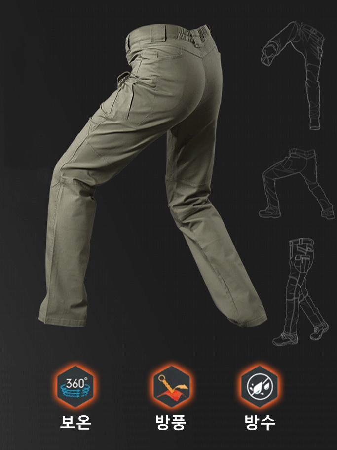 【99%의 군인이 입고 있는】전술 멀티 포켓 바지