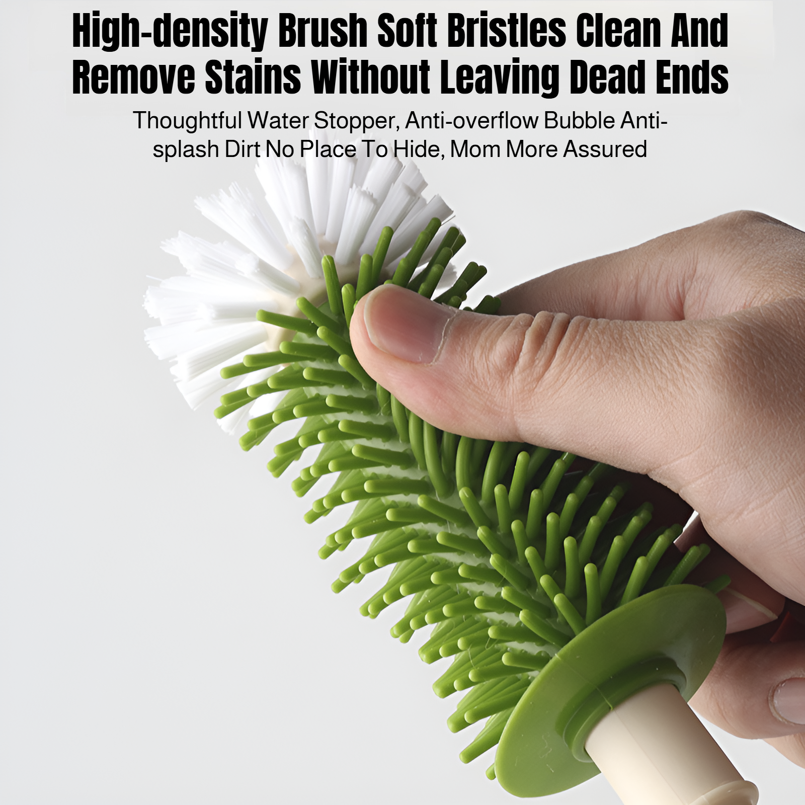 New liquid storage bottle brush multifunctional silicone nylon brush gap nipple long handle cleaning
