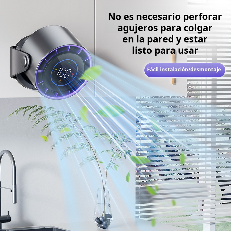 Ventilador de circulación 2025, ventilador de escritorio, ventilador silencioso USB, sin perforación