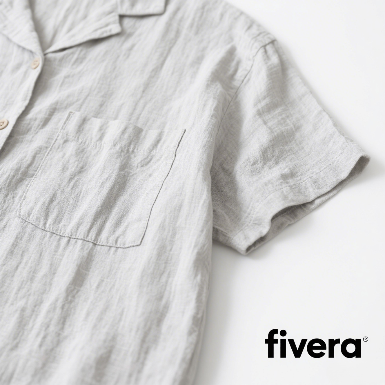 라이트 럭셔리 캐주얼 빈티지 반팔 셔츠