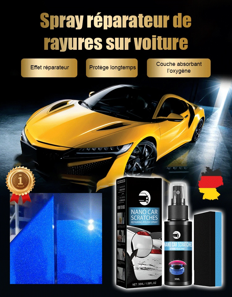【Produits populaires recommandés】Spray spécial pour réparer les rayures de voiture