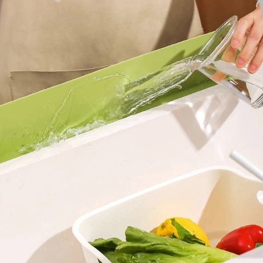 硬派擋水矽膠水槽邊緣擋水板