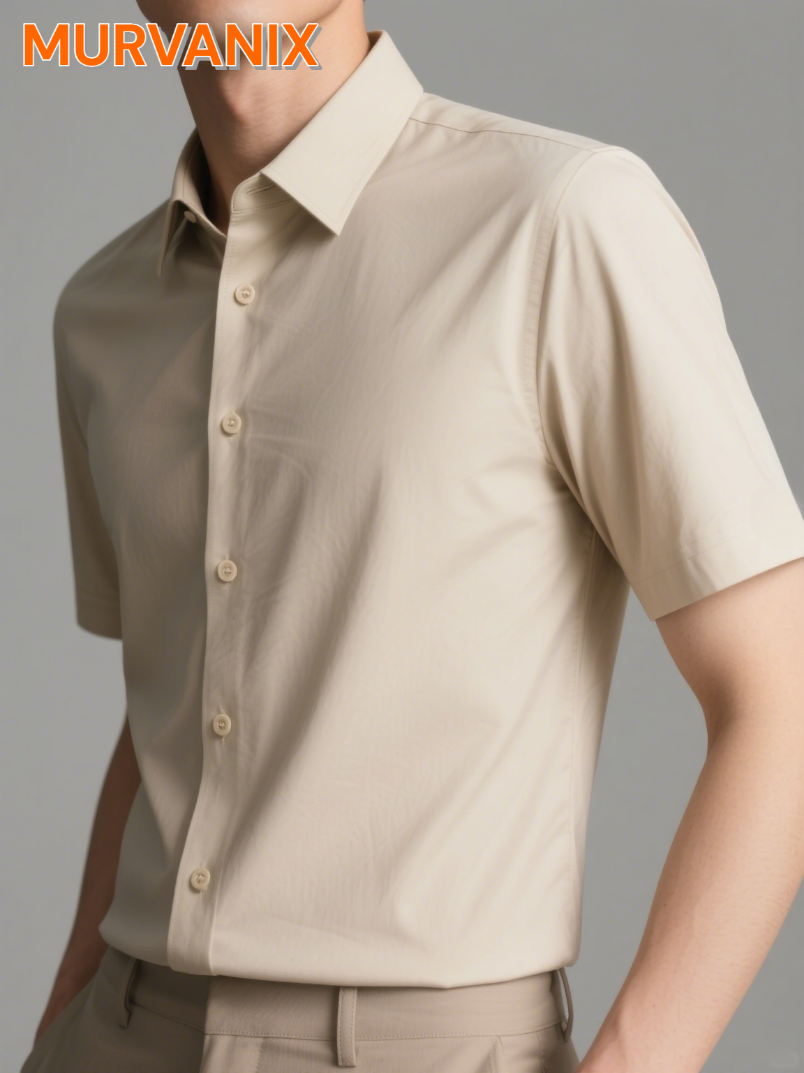 Herren Hochdehnbar Eisseide Hemd