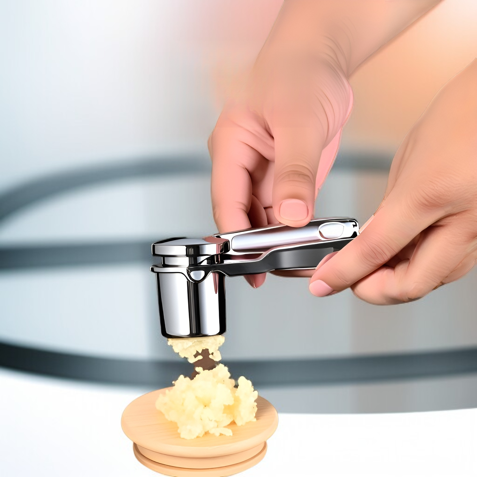 수동 회전 마늘 프레스