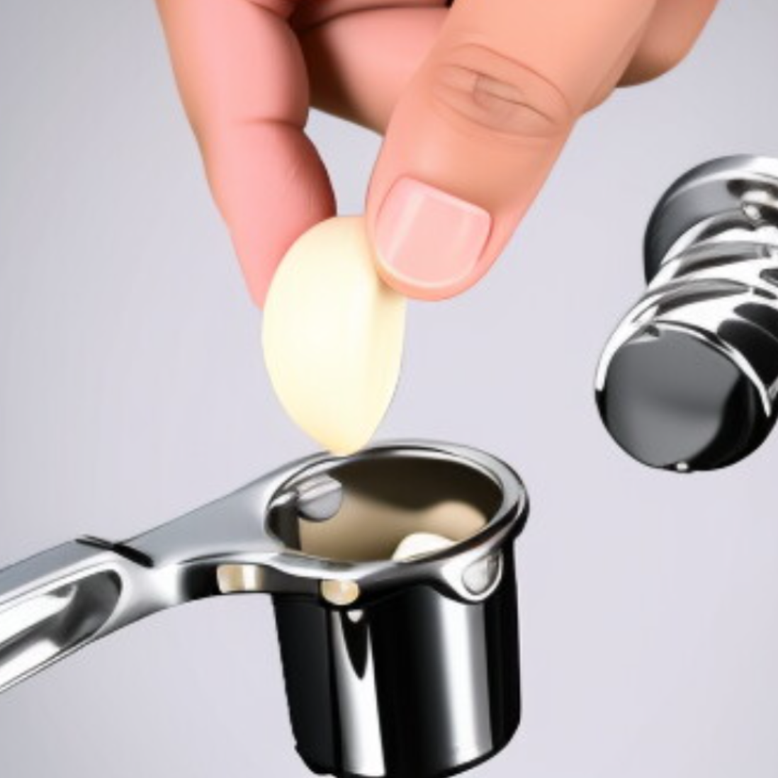 마늘을 다지는 수동 프레스