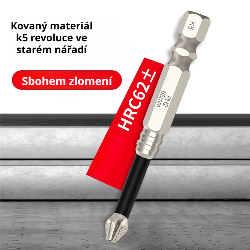 ysoká tvrdost sada křížových šroubováků s elektrickým pohonem