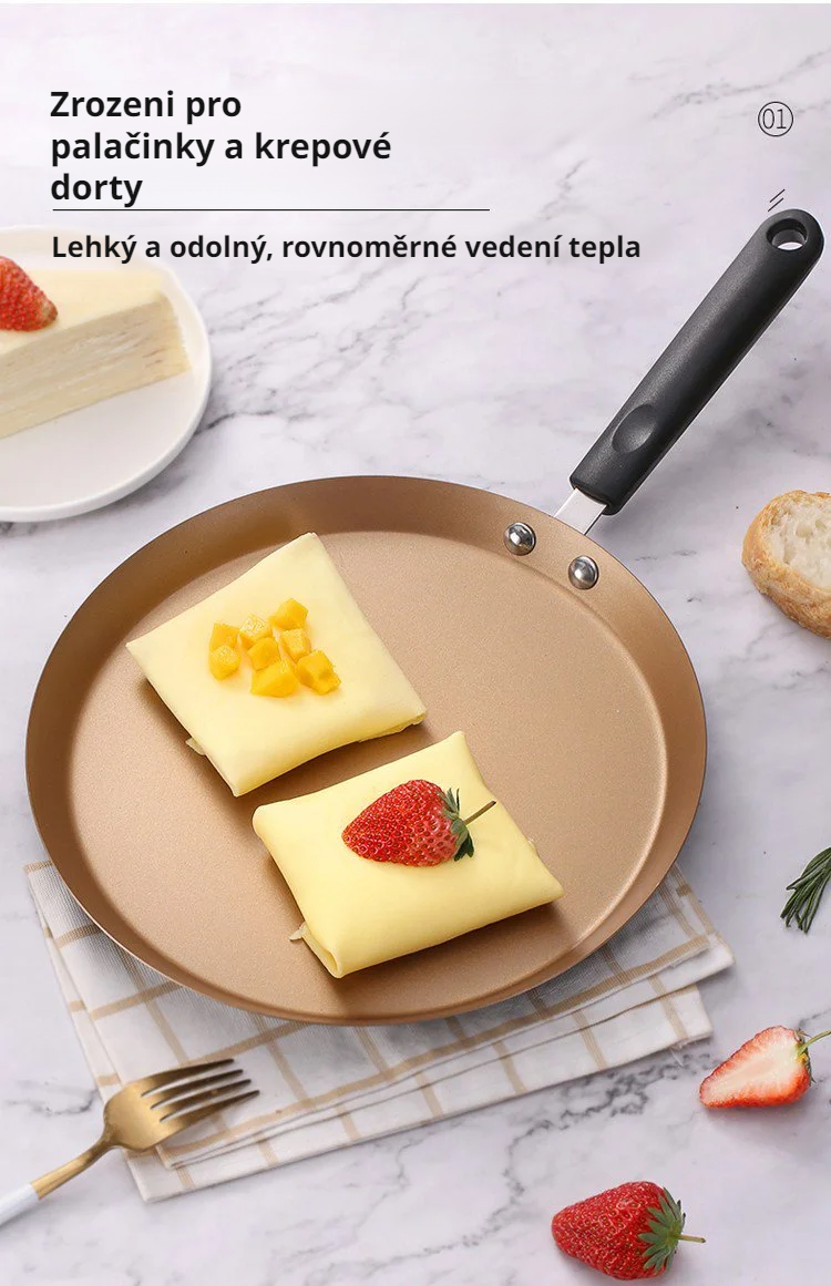 Nepřilnavá pánev z uhlíkové oceli na kuchyňské lince