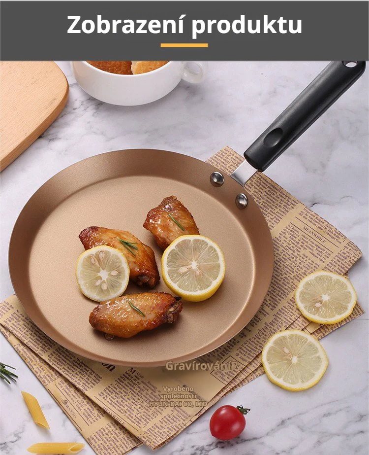 Pánev z uhlíkové oceli vhodná na všechny typy sporáků