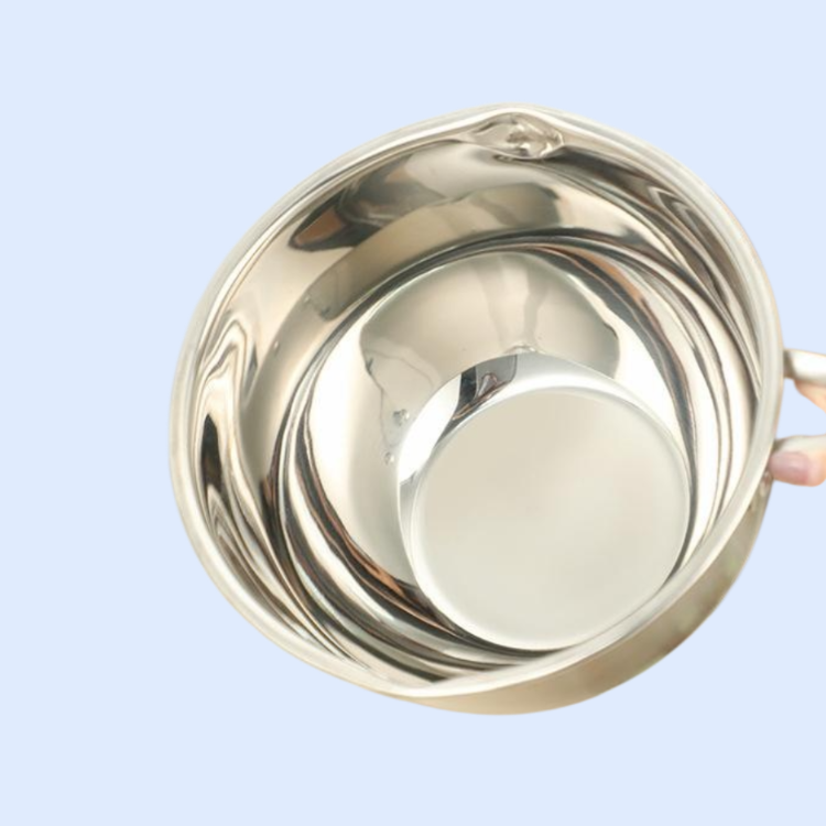 스테인리스 스틸 손잡이 실리콘 바닥 믹싱볼