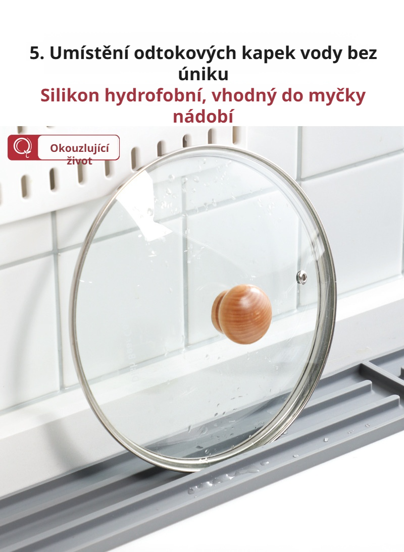 Organizér na pokličky hrnců v kuchyňské skříňce