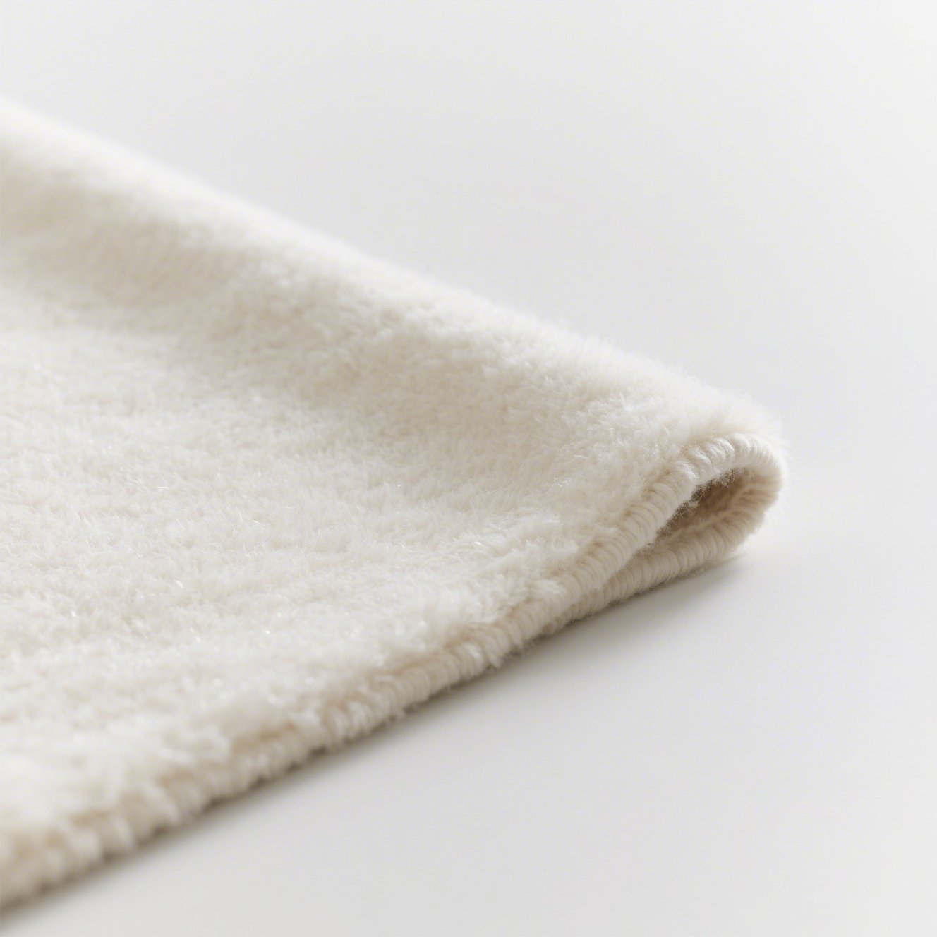 Mléčně bílý koberec