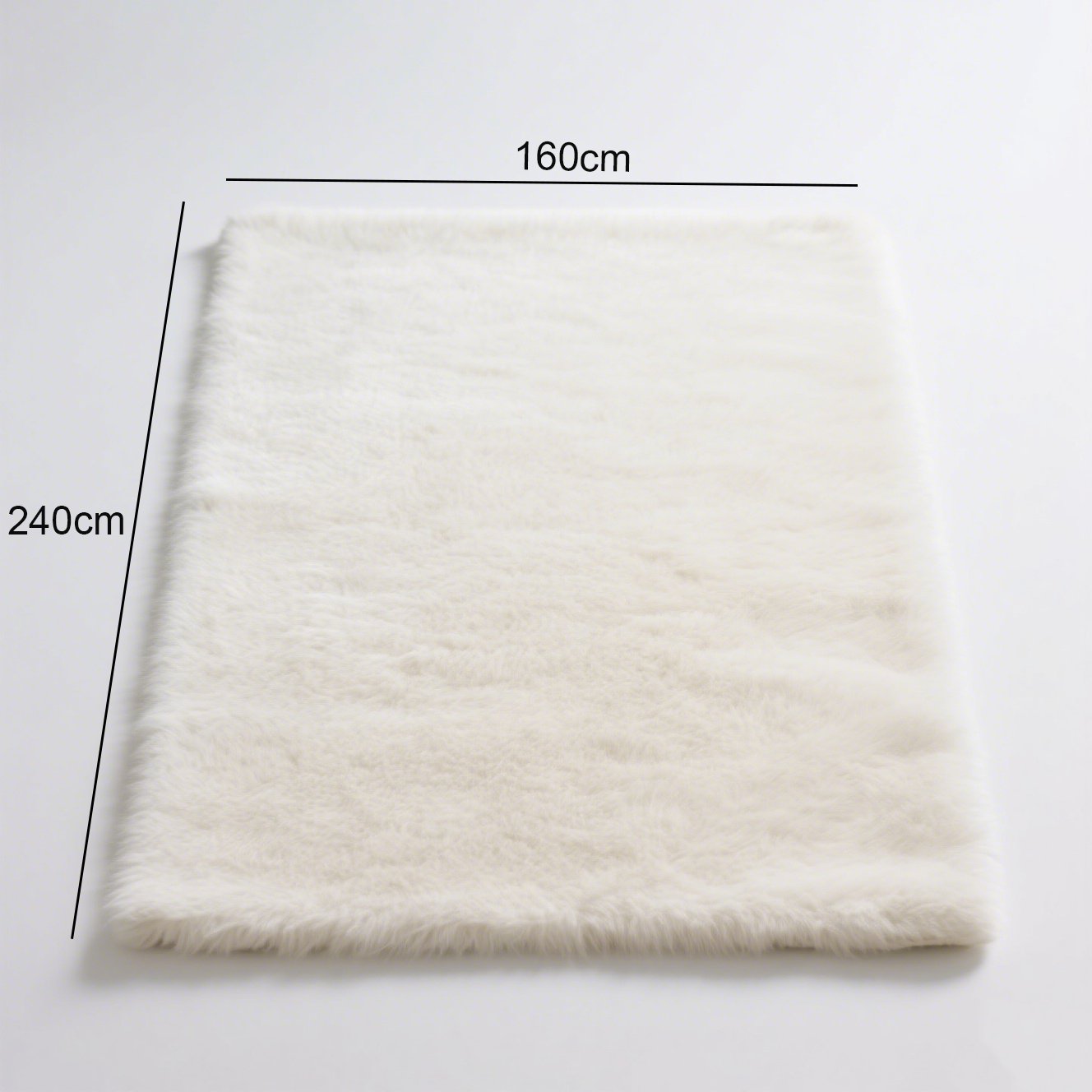 Stylový mléčně bílý koberec v ložnici