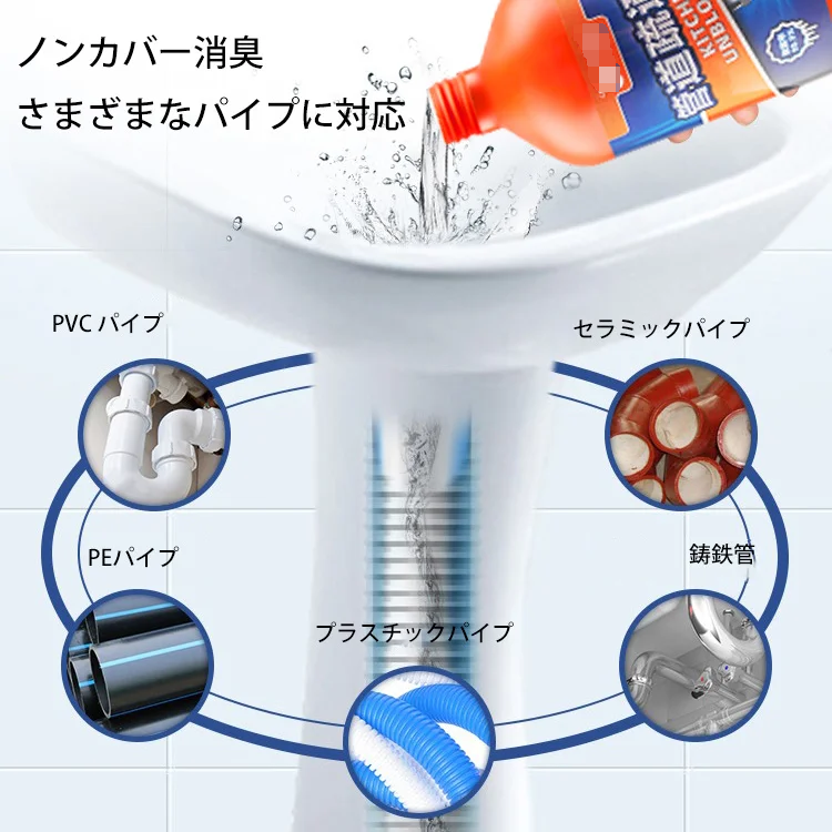 パイプクリーナー詰まり解消剤